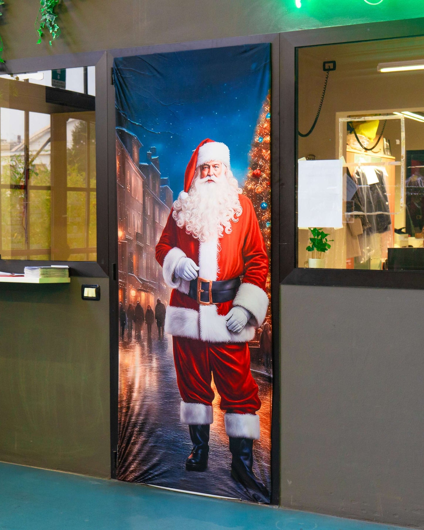 Copri Porta Babbo Natale intero