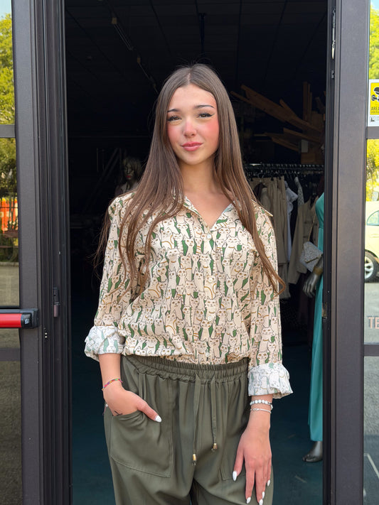 Camicia Cat Lyocell