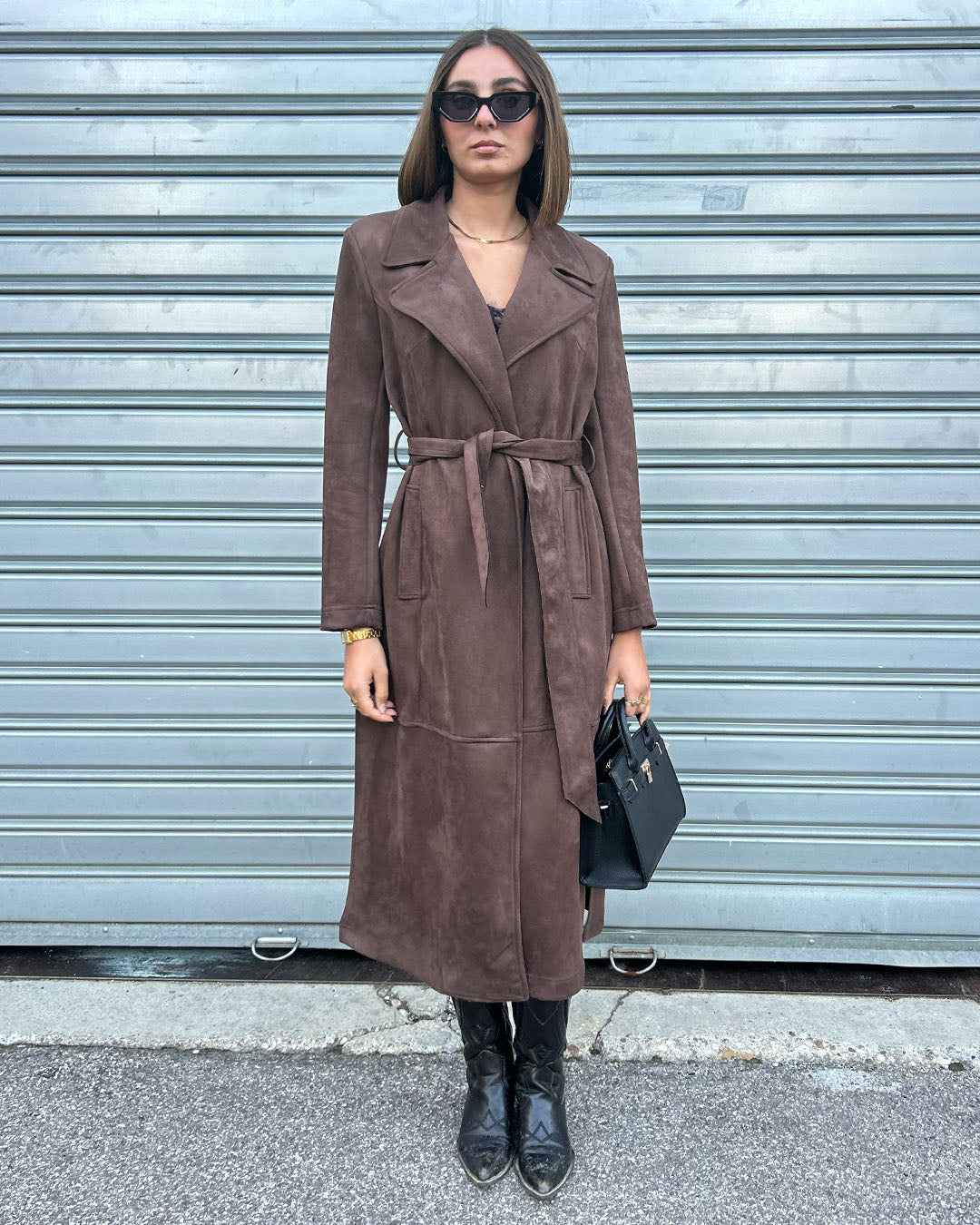 Cappotto lungo Daino