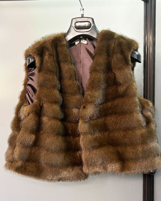 Gilet Visone corto